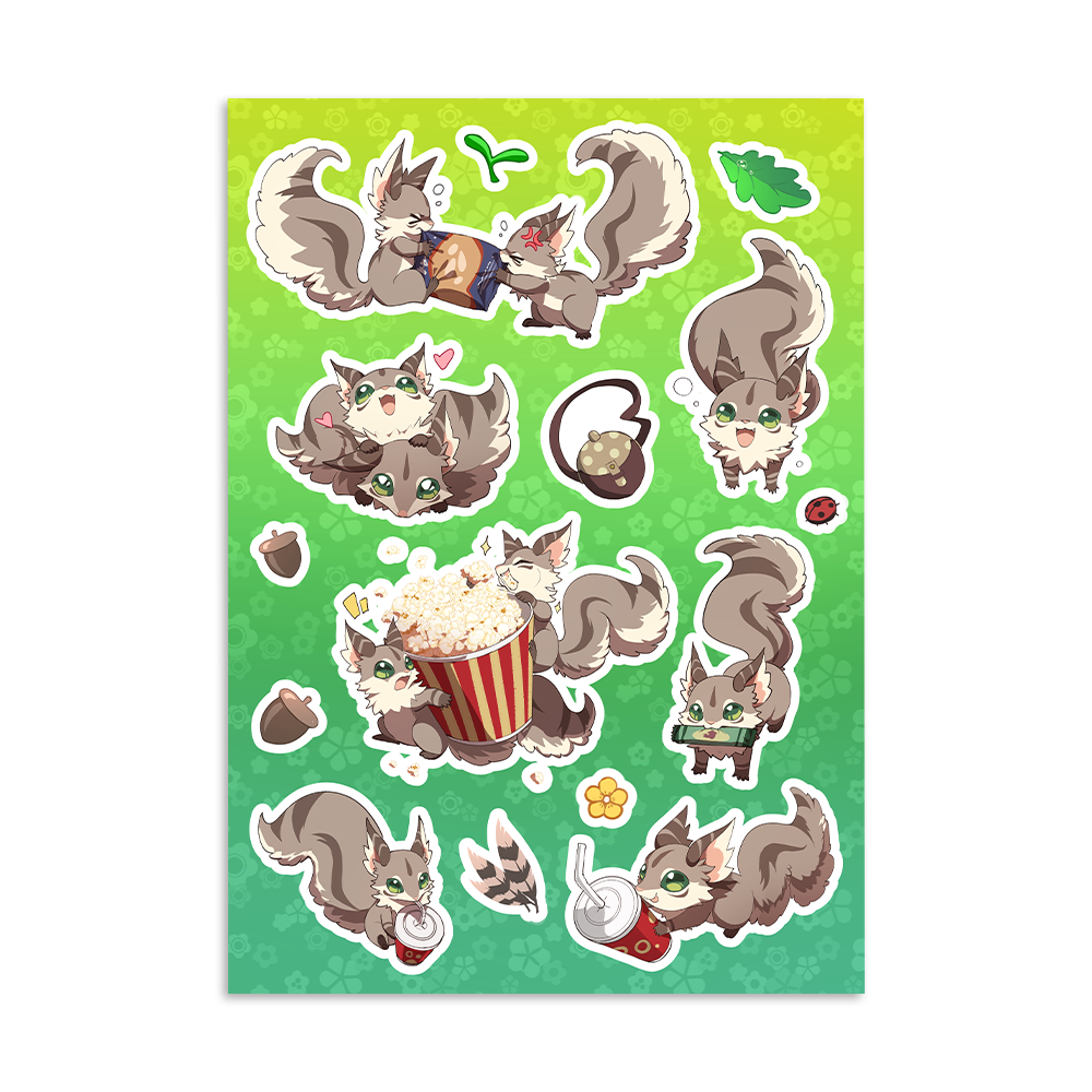 Kumi | Nutter Movie Night - Sticker Sheet