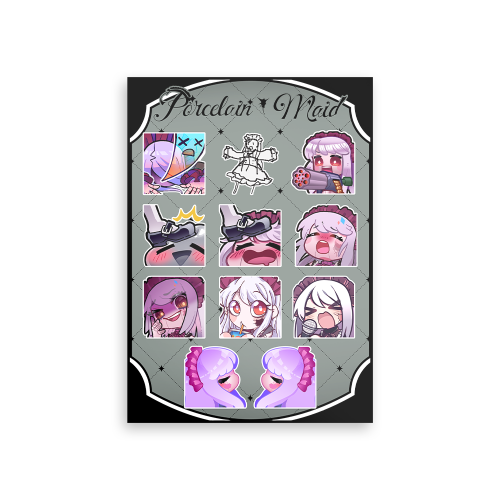 PorcelainMaid | Emote - Sticker Sheet